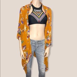 Patrons of Peace By Anthropologie Floral Kimono